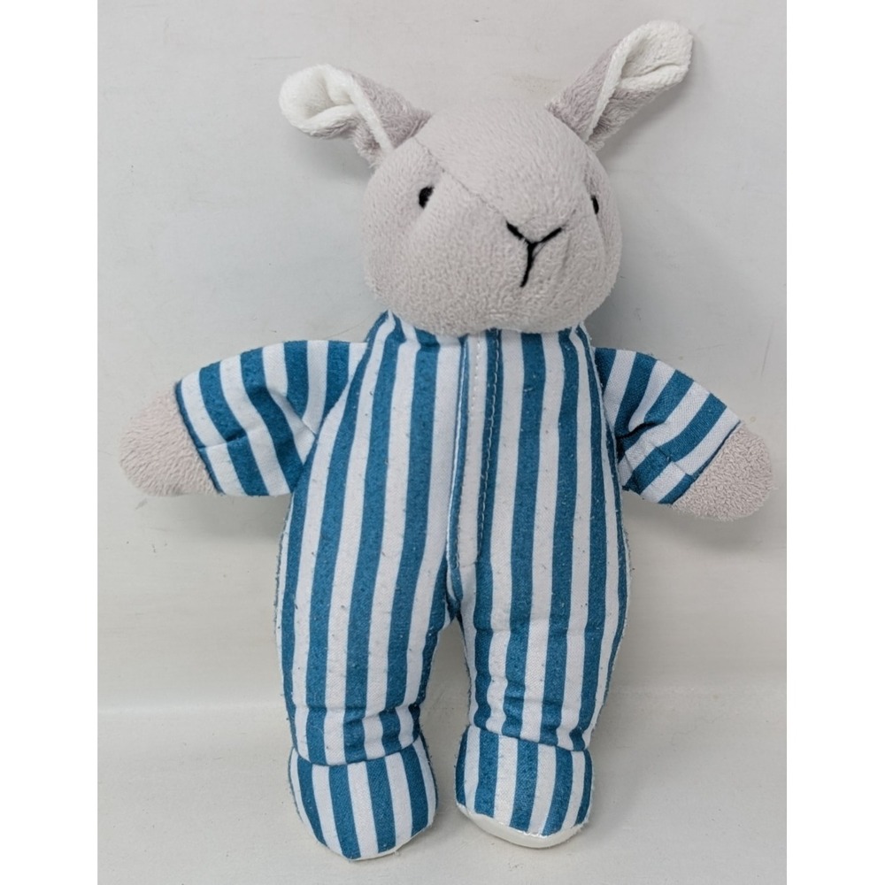 Goodnight Moon Bunny Rabbit Plush Kids Preferred‎ 8" Striped Pajamas Rattle Toy